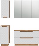 Vicco Badkamermeubelset Lotta, Wit, 4-delig