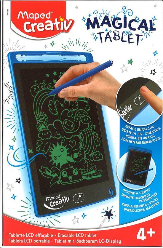 Maped MAGIC BOARD - Teken Tableau - Magisch Tekenbord - 15x20cm - Kunststof - Kinderen en Volwassenen
