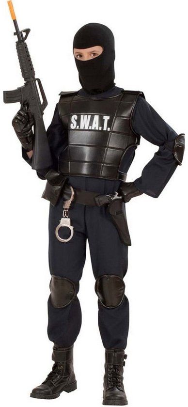 Generik SWAT Agent kostuum voor jongens - Verkleedkleding - Maat 164/170