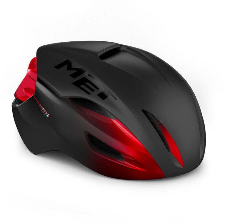 MET Manta MIPS Helmet, black matte/red glossy