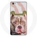 Maniacase Etui voor Huawei P8 Lite Bruine Pitbull Hond