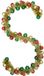 vidaXL - Kerstbal - Guirlande - LED's - Multikleur - 186 cm