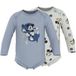 LUPILU® Body bébé, 2 pièces. (bleu imprimé/blanc, 0-2 mois)