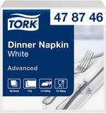 Tork Dinerservet Advanced Vierdevouw 150 vel wit