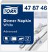 Tork Dinerservet Advanced Vierdevouw 150 vel wit