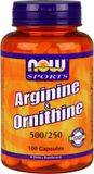 Now Foods Arginine/Ornithine (100) Standard - Acides aminés - Mélange d'acides aminés