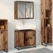 Maison Exclusive - Ensemble d'accessoires de salle de bain, 2 pièces. Fabriqué en bois recyclé et fibre de bois