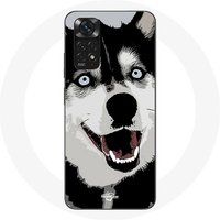 Maniacase Etui Redmi Note 11 Pro 5G Siberische Husky blauwe ogen