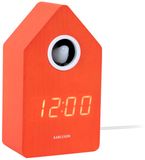 Karlsson Réveil LED - Orange - 9x9x15.8cm