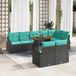 Maison Exclusive - Salon de jardin composé de 9 pièces, en résine tressée noire