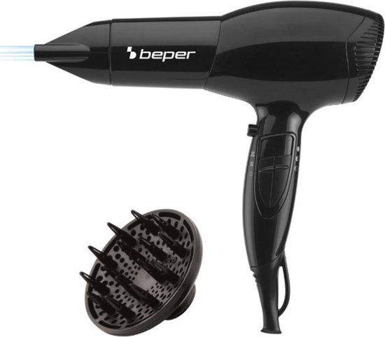 Beper Italia B40979OV - Professionele haardroger - 2000W - Zwart