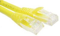 RS PRO Ethernetkabel Cat.6, 1m, gele patchkabel, A RJ45 F/UTP stekker, B RJ45, LSZH