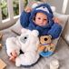 Poupée reborn - Garçon - 50 cm - Aiden - Réaliste avec vêtements et accessoires