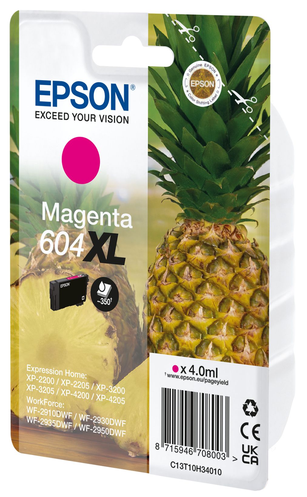 Epson 604XL Magenta Inktcartridge - C13T10H34020