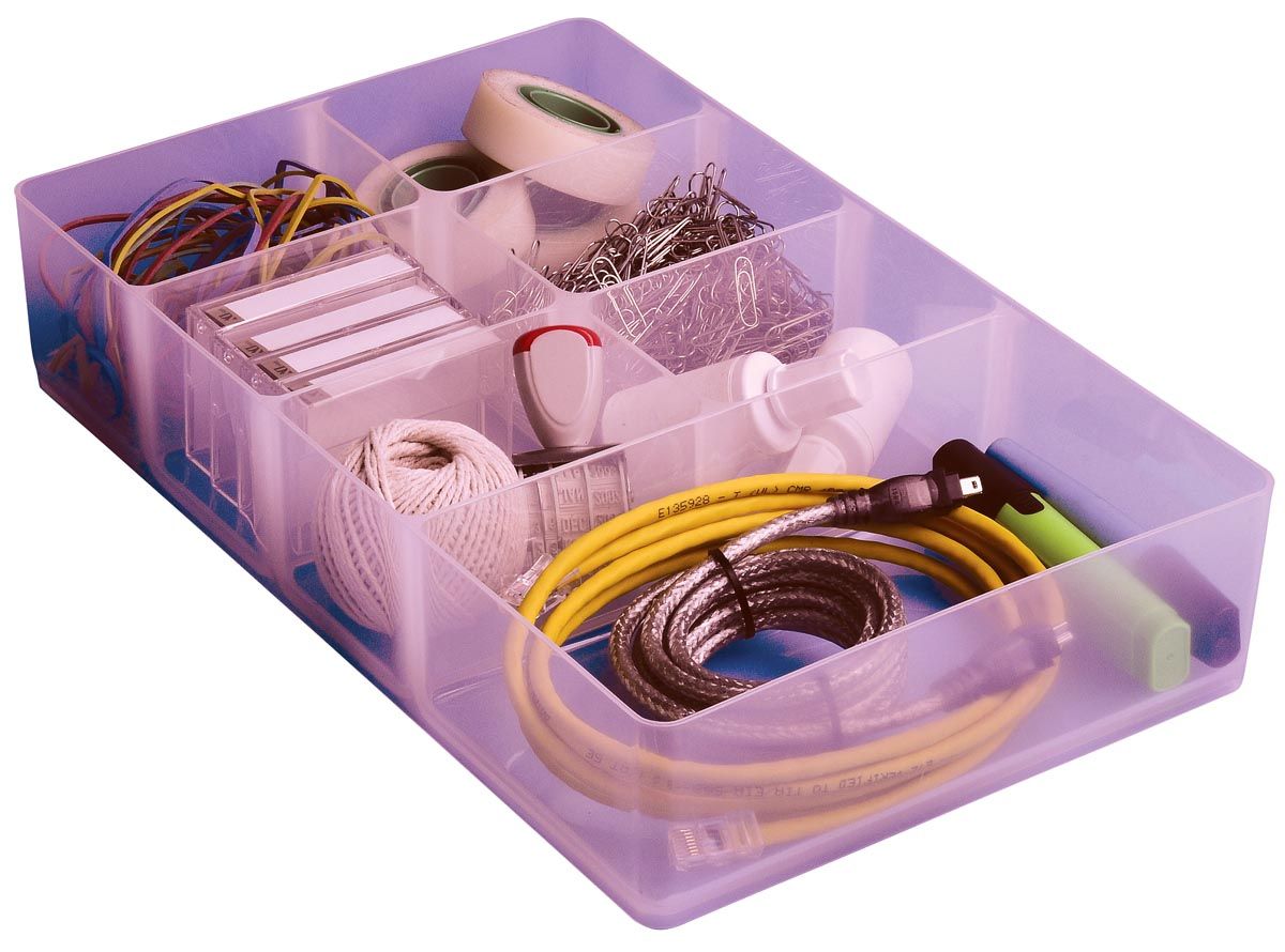 Really Useful Box divider met 7 vakjes voor 9 liter transparant