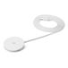 Amazon Basics 25W Qi2.2-gecertificeerd Draadloze Oplaadpad, MagSafe-compatibel voor iPhone, Magnetisch compatibel voor Android, Google-smartphones, Wit (Adapter niet Inbegrepen)