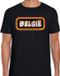 Bellatio Decorations Verkleed T-shirt voor heren - België - Zwart - Voetbal Supporter - Themafeest - Maat L