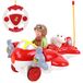BABY CHALLENGE - Vliegtuig De Kleine Prins - Mijn Eerste Voertuig - 865000 - Afstandsbediening - Rood - Officiële Licentie - Geluid en Licht - 1/80 - Batterijen Niet Inbegrepen - Vanaf 24 maanden