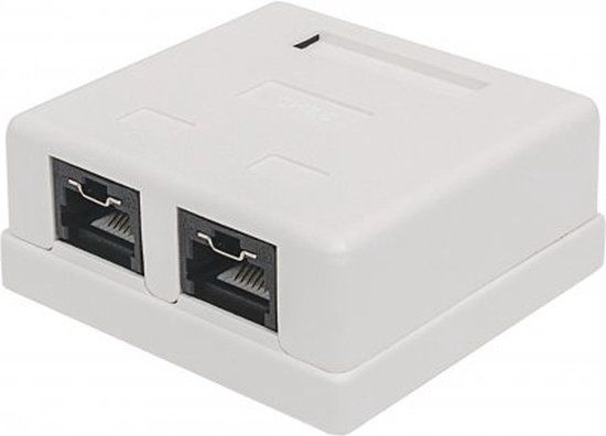 Intellinet CAT6 LOCKING MOUNT BOX UTP- Wit