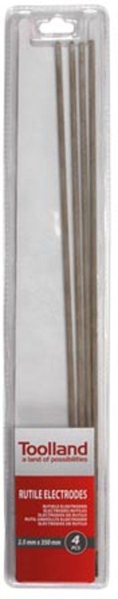 Toolland RUTIELE ELEKTRODEN - 2.5 x 350 mm - 4 st