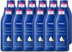 Nivea 12 x Body Milk - 72u Hydratatie - Droge tot Zeer Droge Huid - 400 ml - Voordeelverpakking