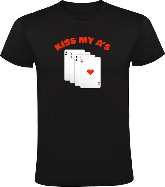 Sol's Kiss my ass Heren T-shirt - Zwart - 3XL