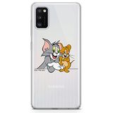 ERT GROUP mobiel telefoonhoesje voor Samsung A41 origineel en officieel erkend Tom and Jerry patroon 005 optimaal aangepast aan de vorm van de mobiele telefoon, gedeeltelijk bedrukt