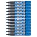 Pentel Paint Marker Permanente Marker, MMP20, blauwe inkt, 12 stuks