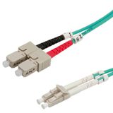 VALUE InfiniBand en Glasvezelkabel 3 m LC SC Turkoois