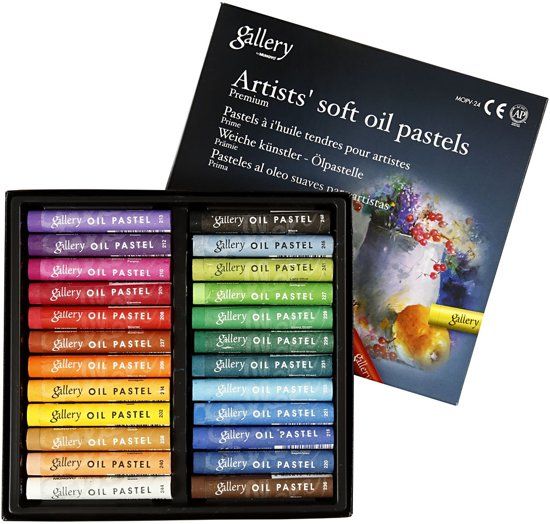 Gallery Oliepastel Premium - 24 stuks - Diverse kleuren