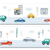 Rand yabaduu Rand 15 cm x 200 cm voor kinderkamer babykamer decor sticker wandrand zelfklevende muursticker voor kinderen meisjes jongens Y033 (auto's)