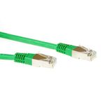 ACT Groene 1 meter LSZH F/UTP CAT5E patchkabel met RJ45 connectoren