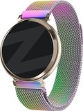 Bandz Milanese Loop band - Milanees smartwatch bandje 14mm met magneetsluiting geschikt voor Garmin Lily 2 (alleen tweede versie) - parelmoer