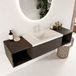Mondiaz Bukla badmeubel 160cm dark brown en talc