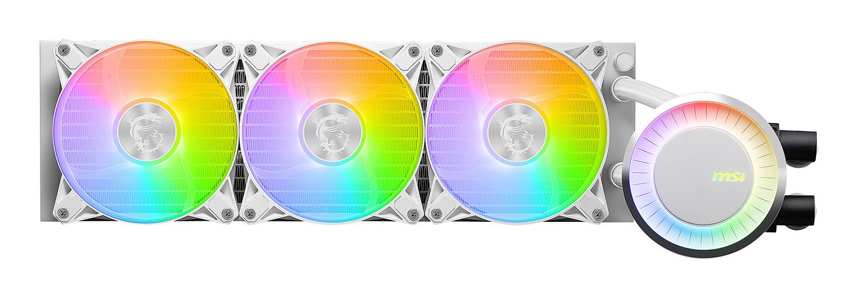 MSI MAG CORELIQUID E360 WHITE - 360mm Liquid CPU Cooler - White