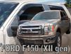 Heko Team Heko Zijwindschermen donker getint tbv Ford F150 XLT / P415 - 4 deurs model bouwjaar 2008 - 2014 set tbv 4 deuren, V + A ramen L+R