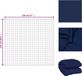 VidaXL Verzwaringsdeken 220x240 cm 11 kg stof blauw