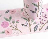 A.S. Création PARADIJSVOGELS EN BLOEMEN BEHANGRAND | Romantisch - Kleurrijk Groen Roze - Lilly & Luis