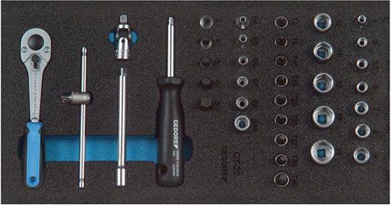 Gedore 1500 CT1-20 Dopsleutelset 37-delig