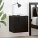 Maison Exclusive Meuble TV mural exclusif - Ensemble de 2 étagères, finition bois imitation chêne noir, matériau composite