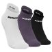 Siroko Chaussettes de sport pour hommes et femmes, mi-mollet, 3 paires, trim lavande blanc