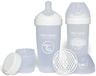 Twistshake 2x Pro Double Anti-Koliek Babyfles met Melkpoedercontainer en Mixer - 330 ml | Snelle Stroom Siliconen Borstachtige Speen | BPA-Vrije Babyfles | Geschikt voor Baby's Vanaf 4m+ | Roze