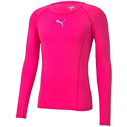 PUMA Heren Liga Baselayer Tee LS T-shirt met lange mouwen, Fluo Pink, XL