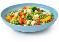 Plasticforte Rond diep bord - blauw - kunststof - 19 cm
