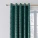 Catherine Lansfield Art Deco Parel 168 x 183 cm gevoerd ooggordijnen twee panelen groenblauw groen