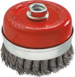 Graphite Panda Graphite Draad Kopborstel 100mm, Inox 0,05mm, M14