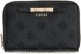 GUESS Carmella SLG Medium Zip Around Wallet Black Logo zwart