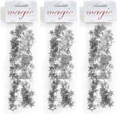 Inge-glas Inge's Christmas Decor Gmbh 3x Kerstslingers zilver 750cm