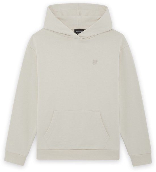 Lyle & Scott Heavy Weight Drop Shoulder Hoodie Truien & Vesten Jongens - Sweater - Hoodie - Vest- Beige - Maat 164/170