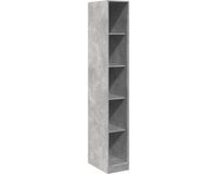vidaXL Kledingkast - 30x50x200 cm - Bewerkt Hout - Betongrijs